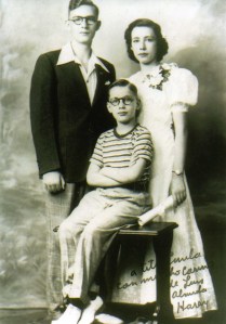 1937 Louis-Anita-Harry Louis, Almida (Anita) & Harry ~10 years old