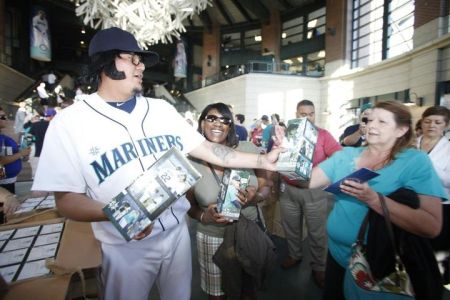 larry bernandez home plate entrance
