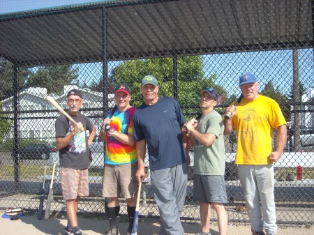 The 5 Amigos. Actually 1 Amigo, Kevin, Chuck, Rob & Carl