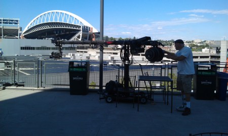 Carl working the camer