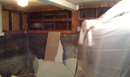 Past the beast to the exterior wall