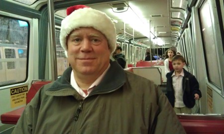 Carl - Monorail interior in the background