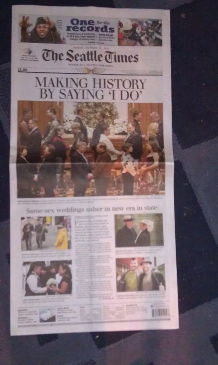 It was deemed important enough to command the entire front page plus a 2-page spread inside.