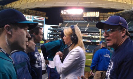 Ready to go onto the field