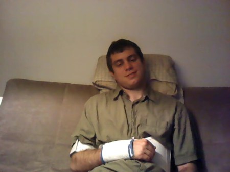 Fancy arm holder - looking tired