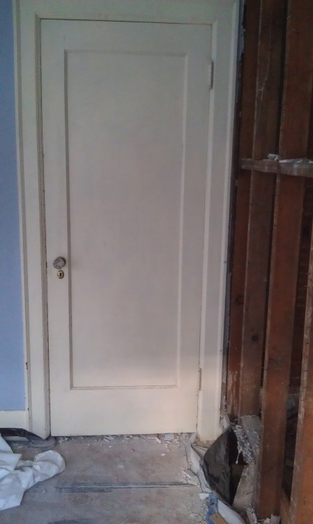 The door that would be a wall, except maybe not now.