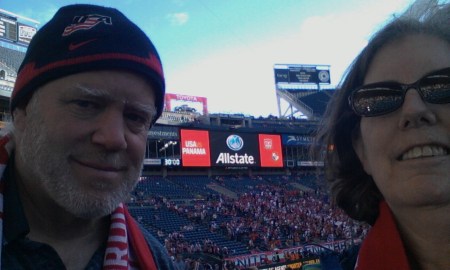 View from the opposite side of the pitch