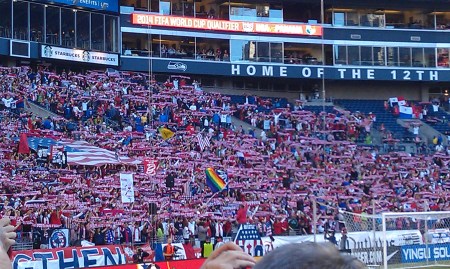 Scarves Up - USA Style (See two posts ago for Sounder's Style)