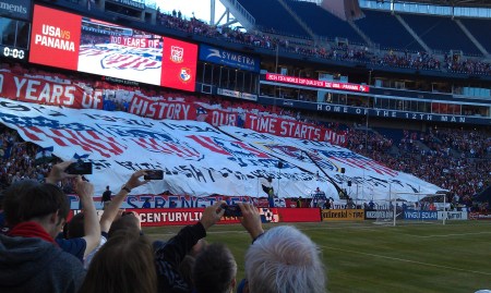 TIFO (see two posts ago) from our seats
