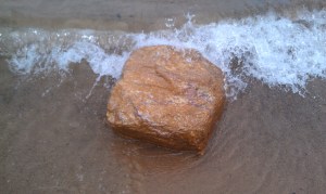 Amethyst Rock in the Water