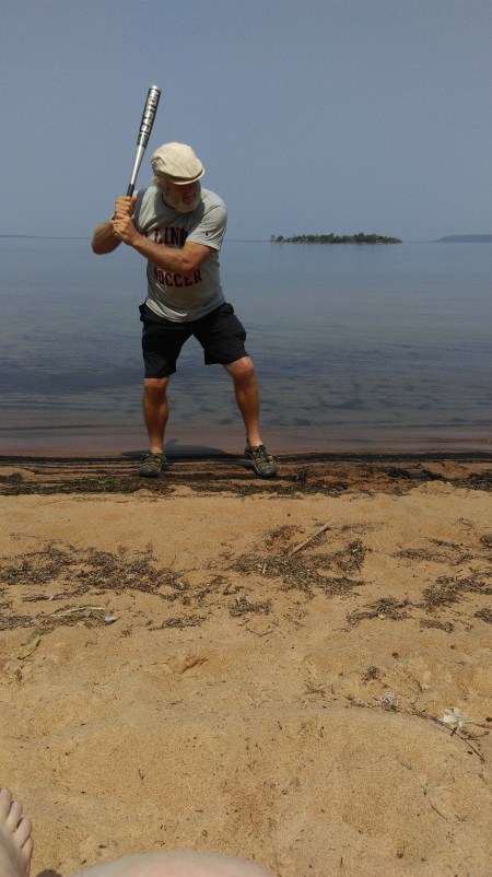 Up to bat, leading off for the Birch Point Beach Bums ...